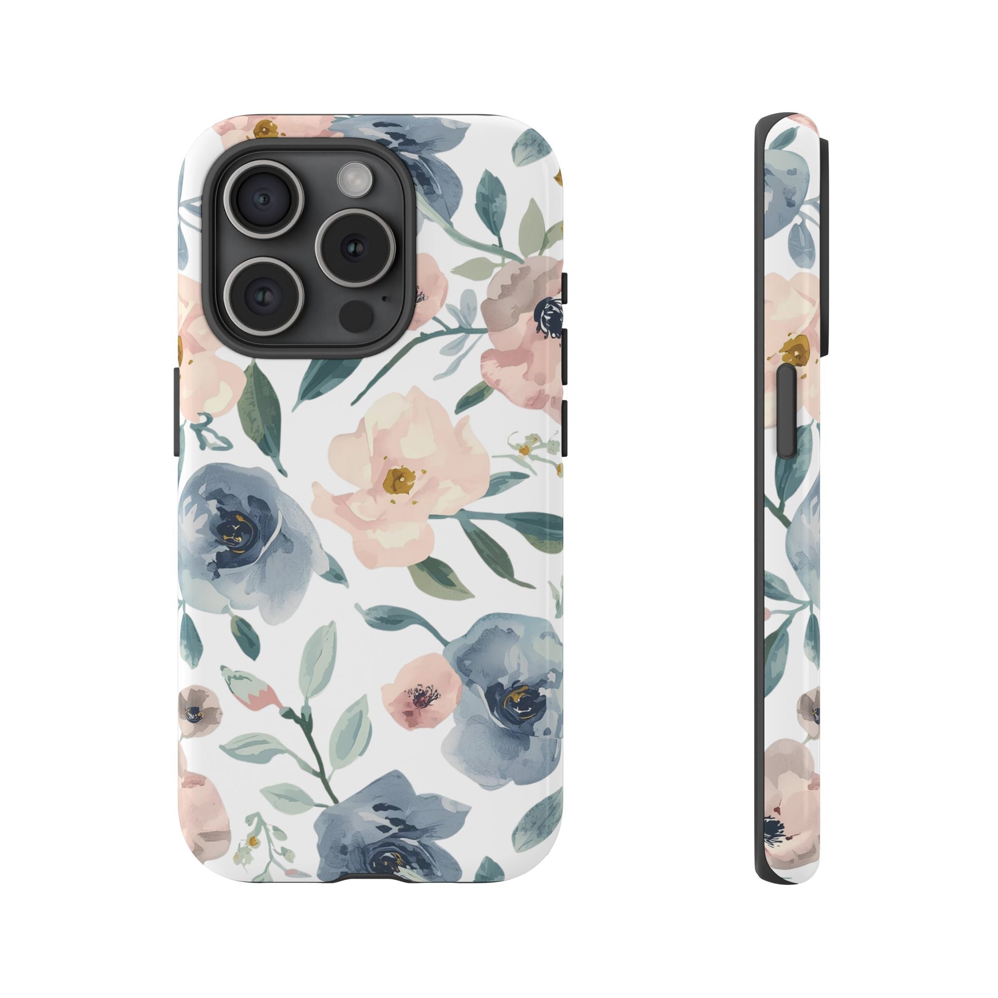 Soft Floral iPhone Case – Elegant Pastel Flower Protective Phone Cover