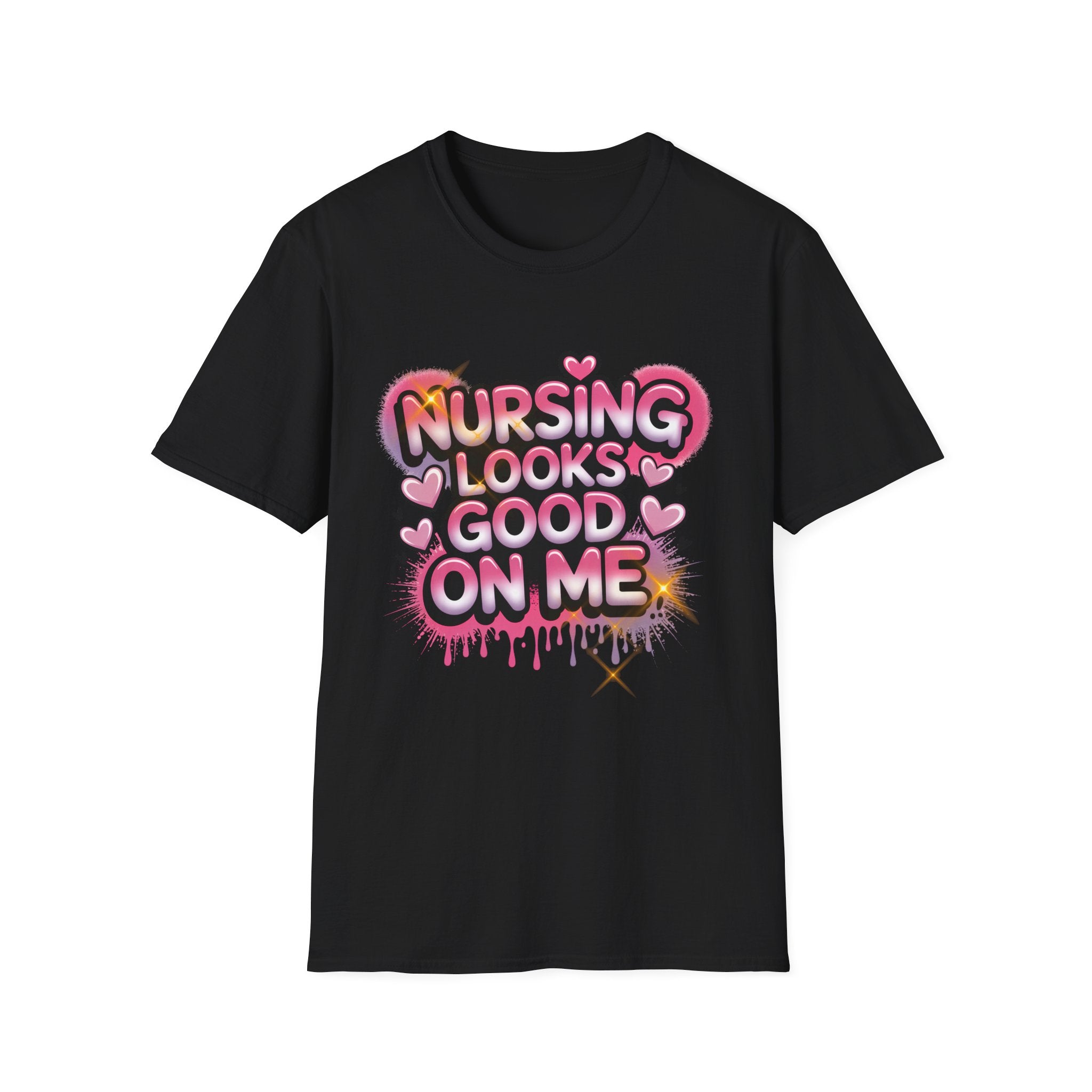 Nursing Looks Good on Me Graphic T-Shirt