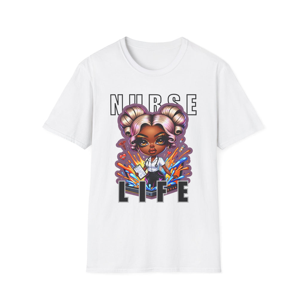 Nurse Life Graphic T-Shirt -Cartoon Design