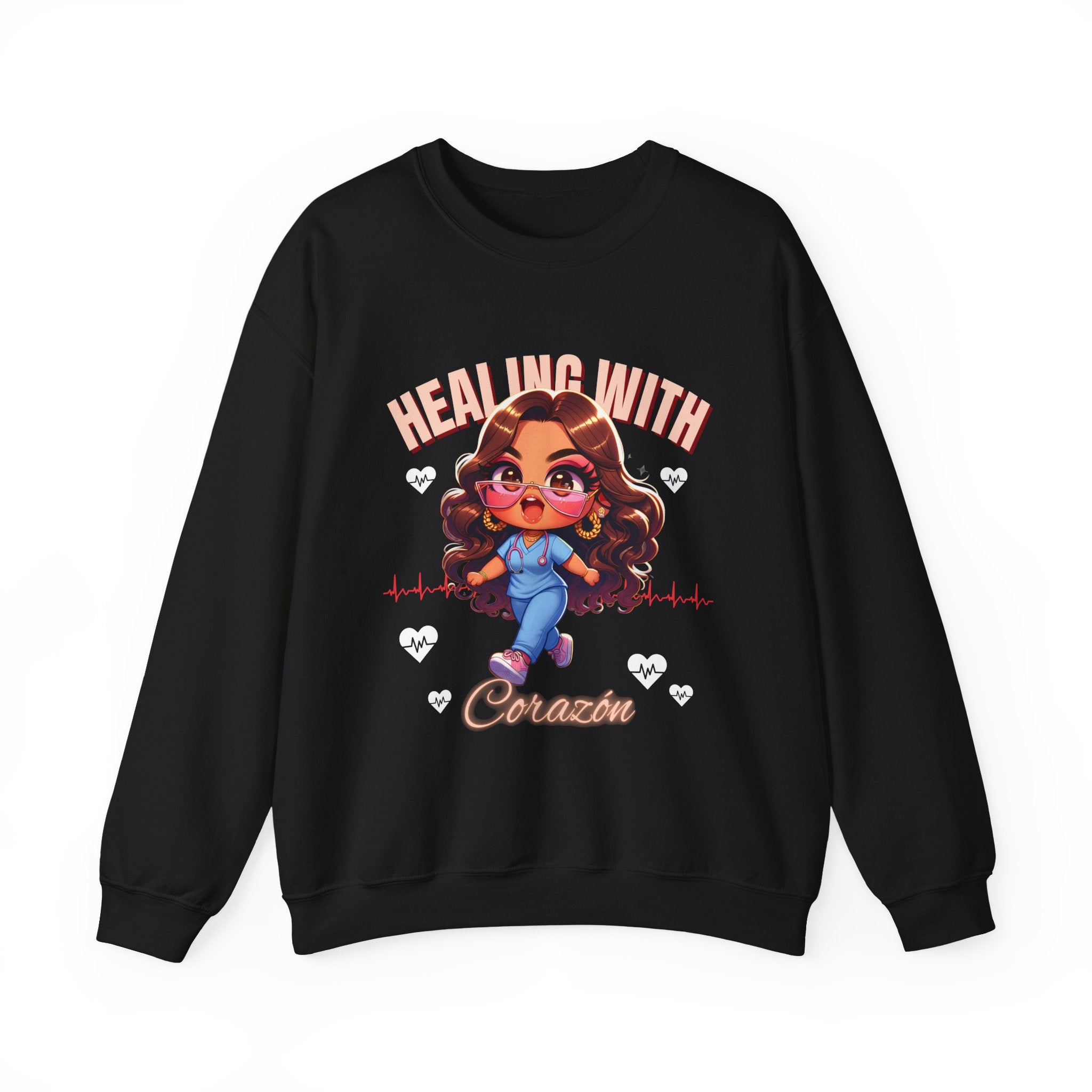 "Healing With Corazón" Graphic Sweatshirt