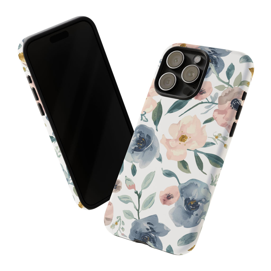 Soft Floral iPhone Case – Elegant Pastel Flower Protective Phone Cover