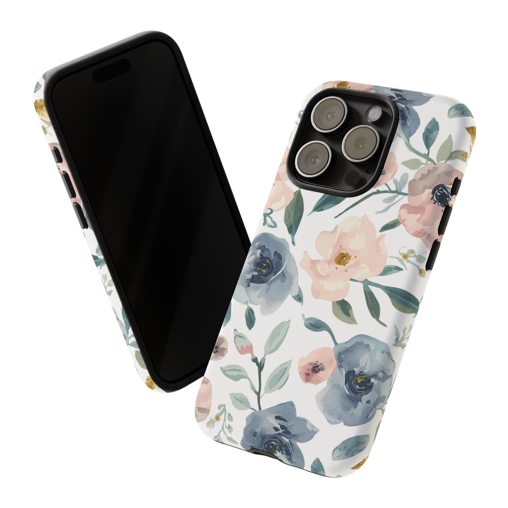 Soft Floral iPhone Case – Elegant Pastel Flower Protective Phone Cover
