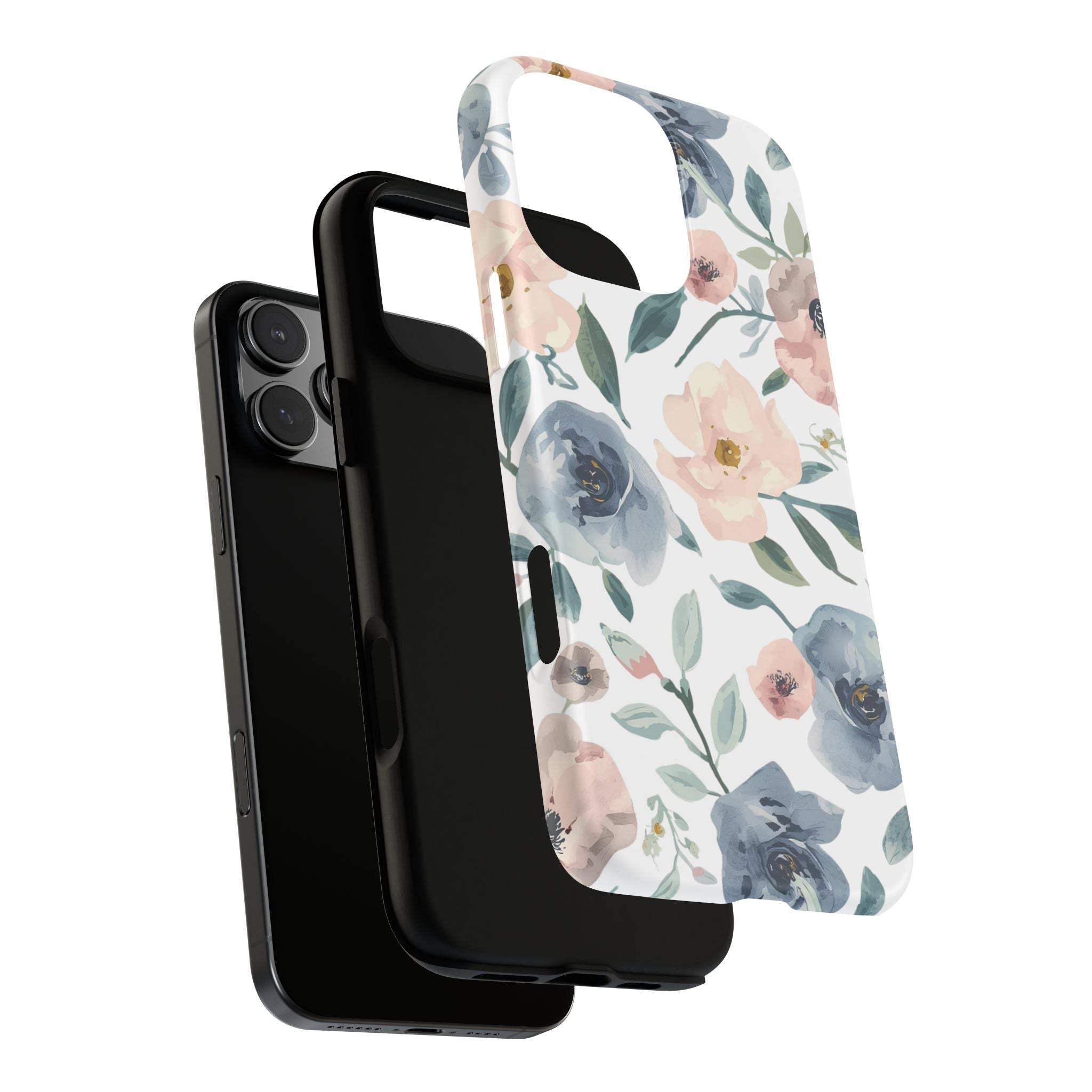 Soft Floral iPhone Case – Elegant Pastel Flower Protective Phone Cover