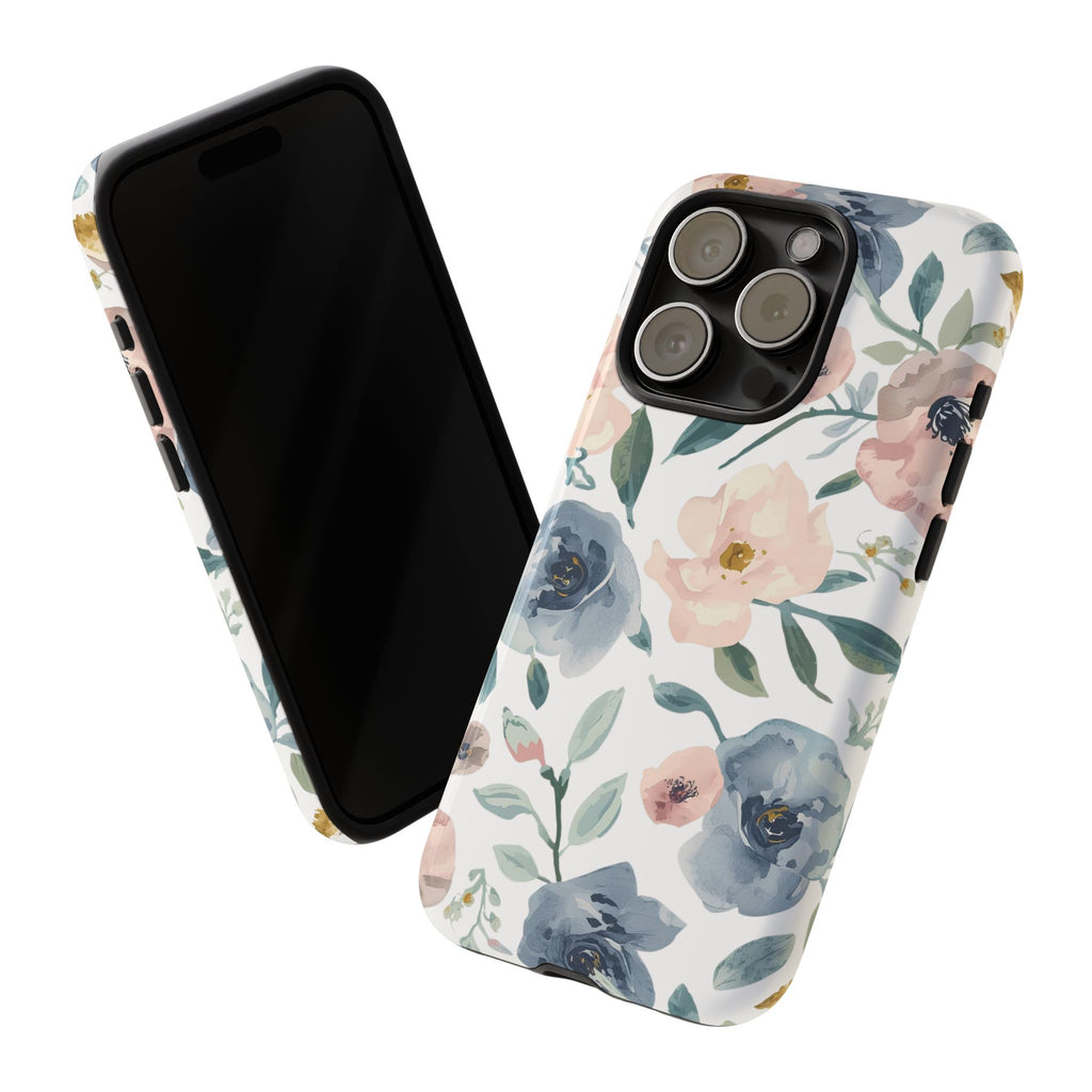 Soft Floral iPhone Case – Elegant Pastel Flower Protective Phone Cover