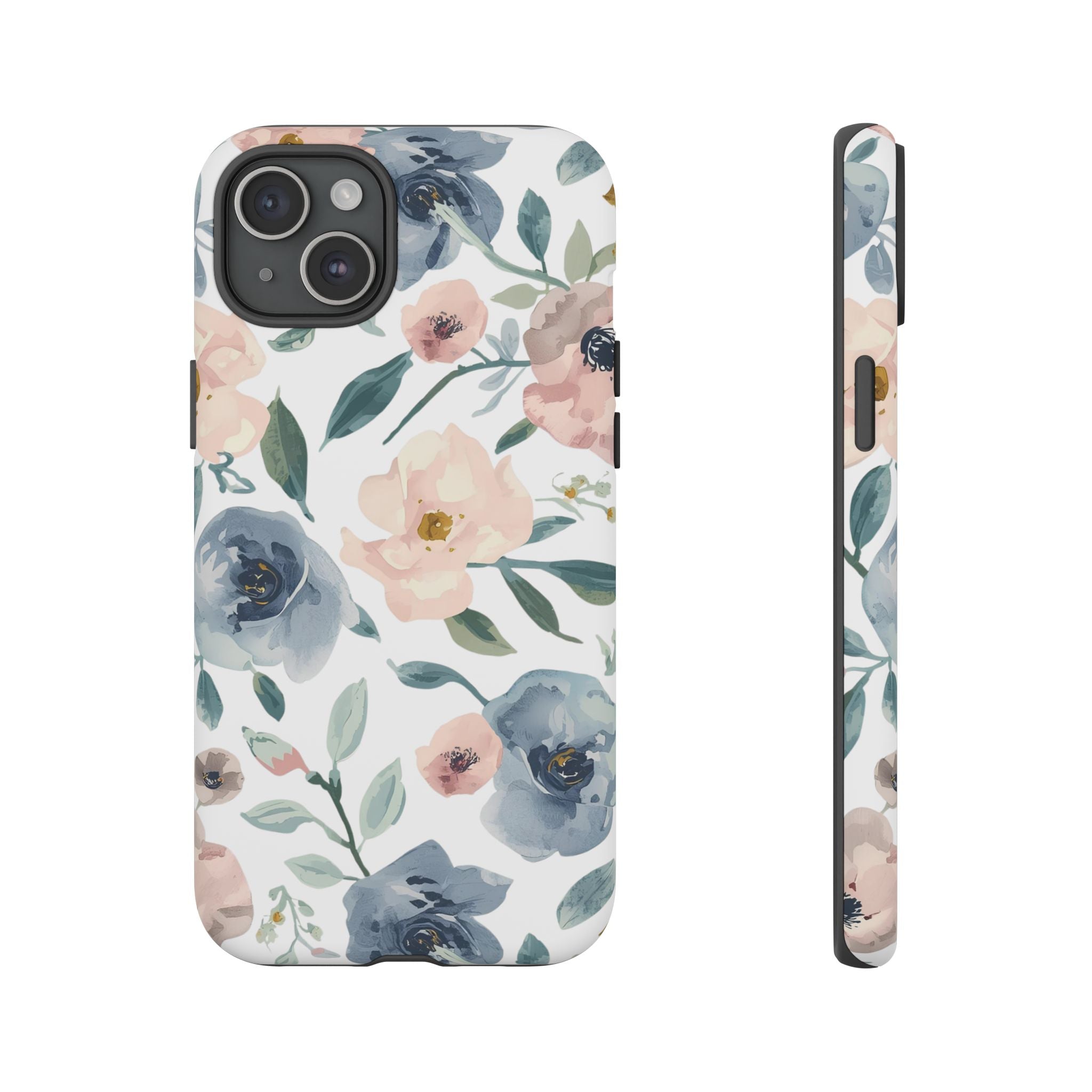 Soft Floral iPhone Case – Elegant Pastel Flower Protective Phone Cover