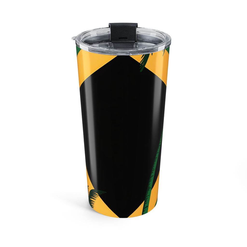 Jamaica Flag Tropical Skinny Tumbler Wrap – 20oz Island Vibes Stainless Steel Travel Cup