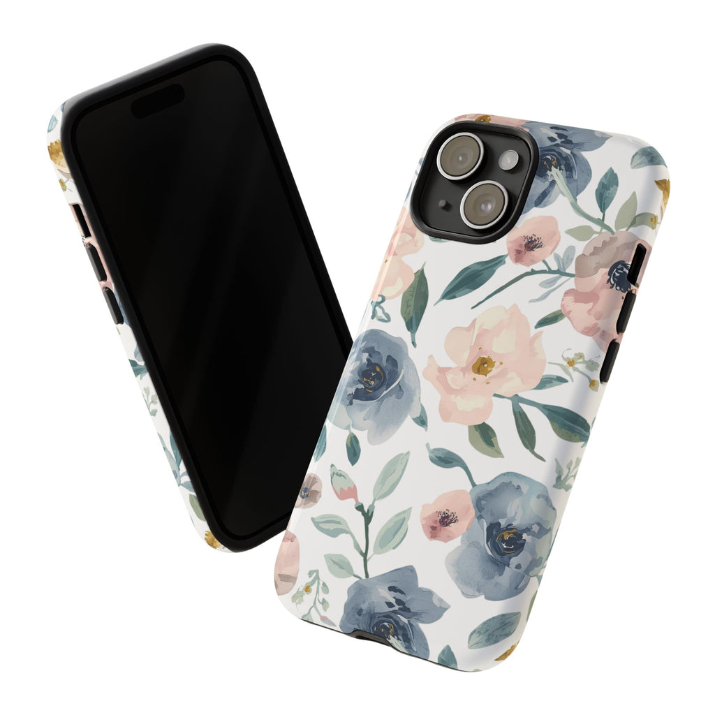 Soft Floral iPhone Case – Elegant Pastel Flower Protective Phone Cover