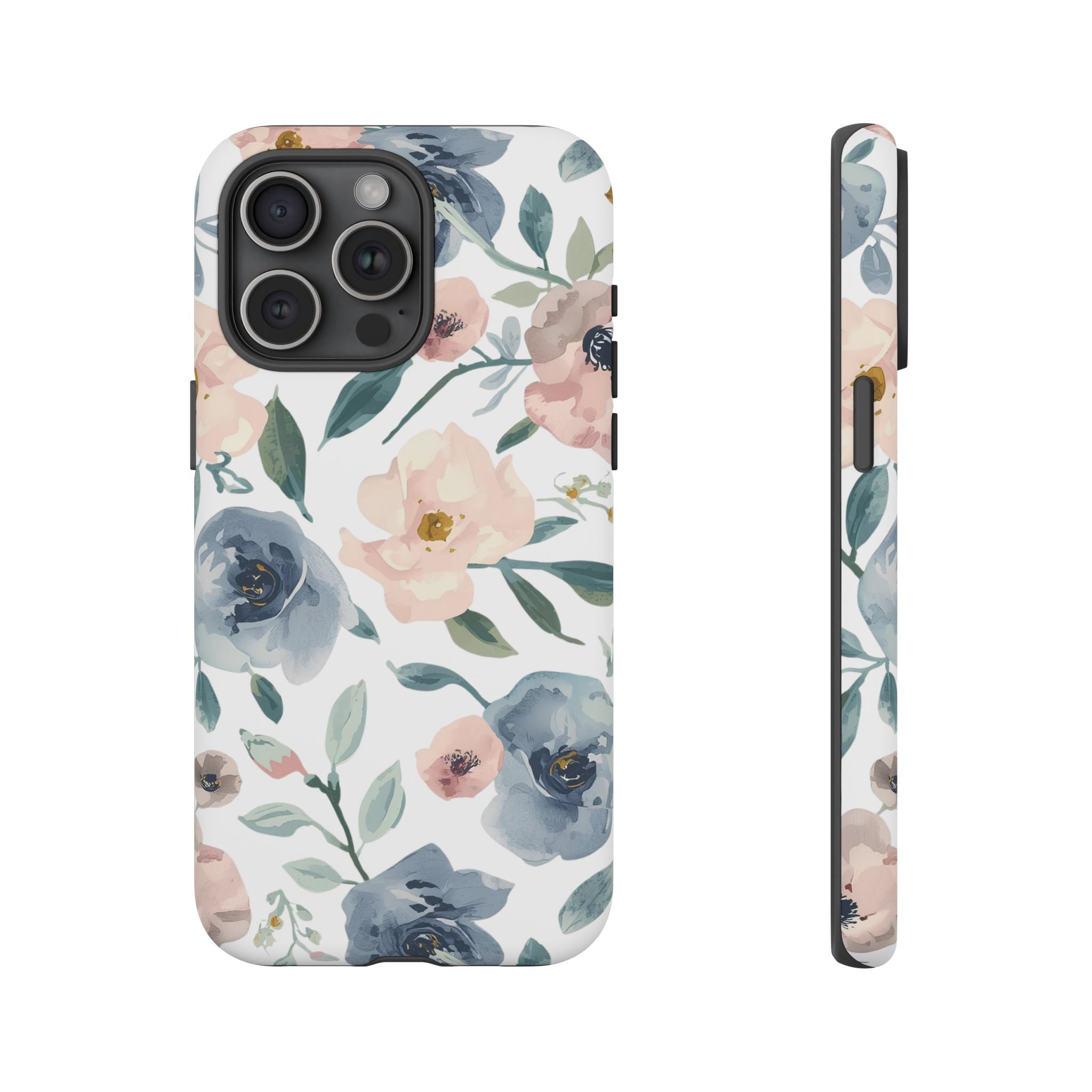 Soft Floral iPhone Case – Elegant Pastel Flower Protective Phone Cover