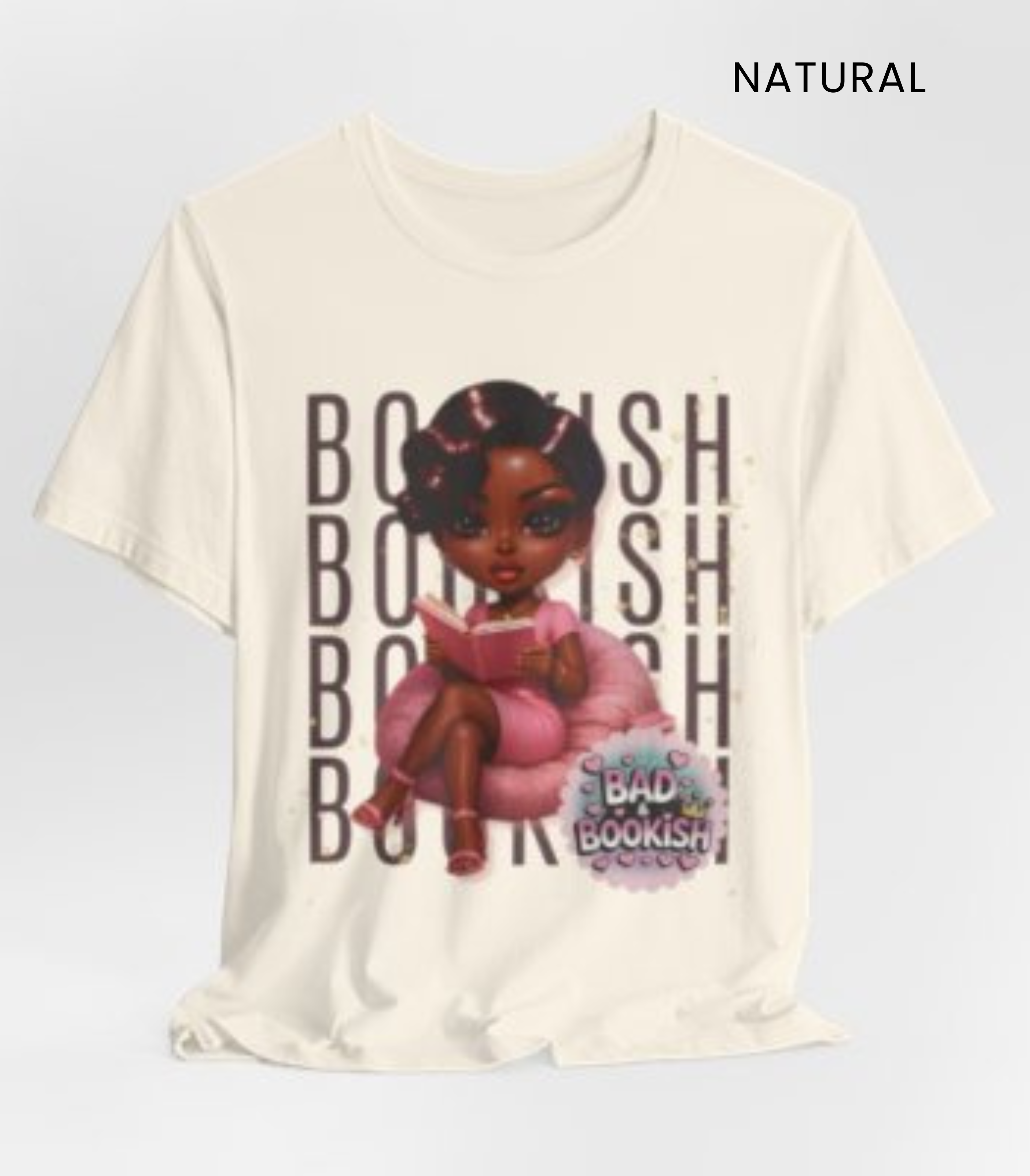 Bookish Babe Tee — "Bad & Bookish" Graphic T‑Shirt