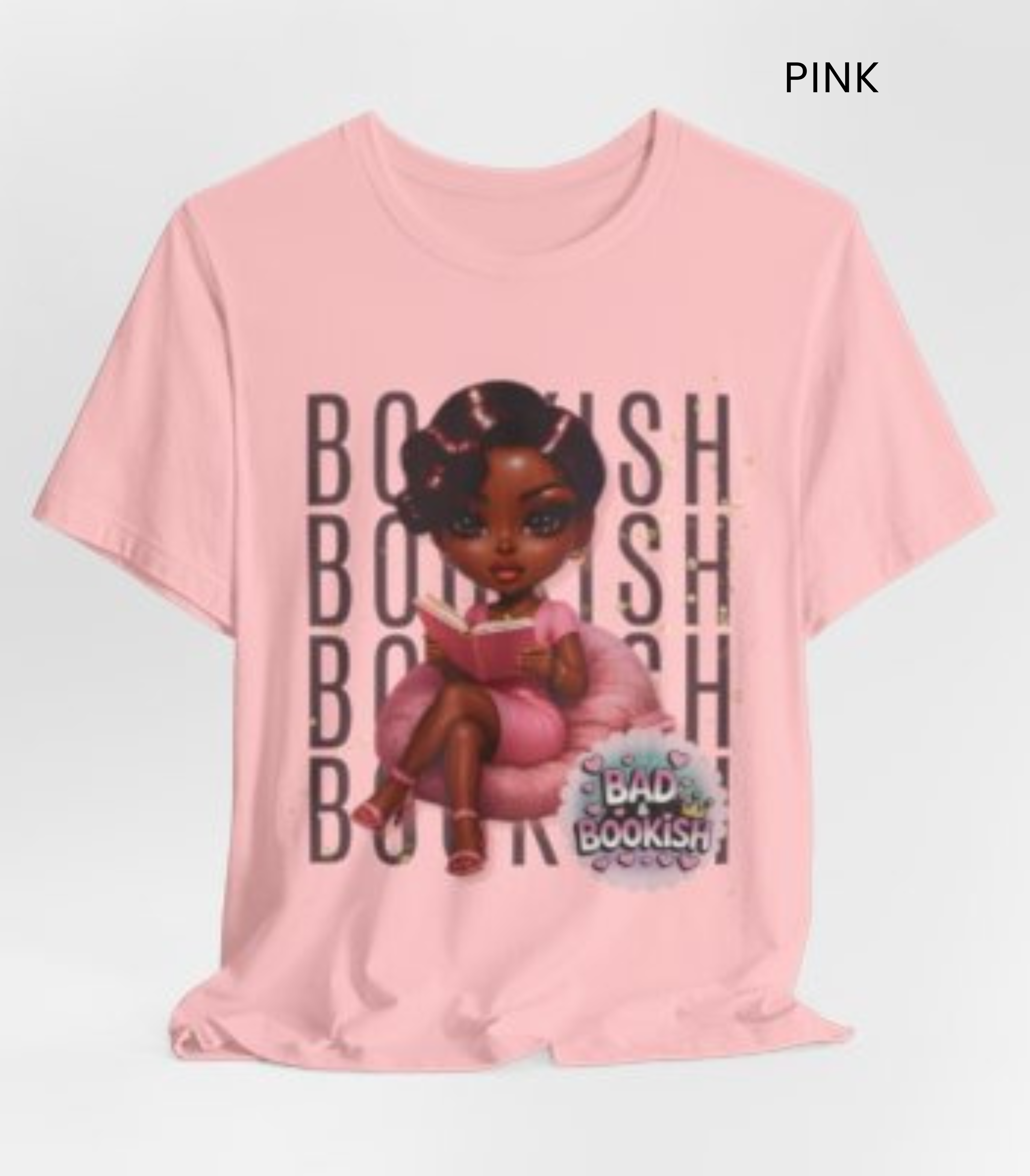 Bookish Babe Tee — "Bad & Bookish" Graphic T‑Shirt