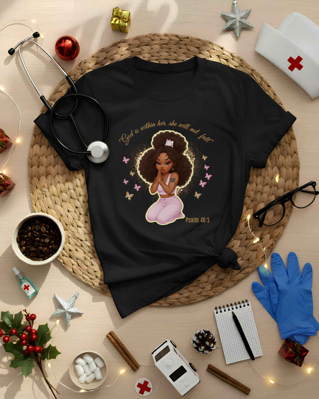 Psalm 46:5 Graphic T-Shirt Design