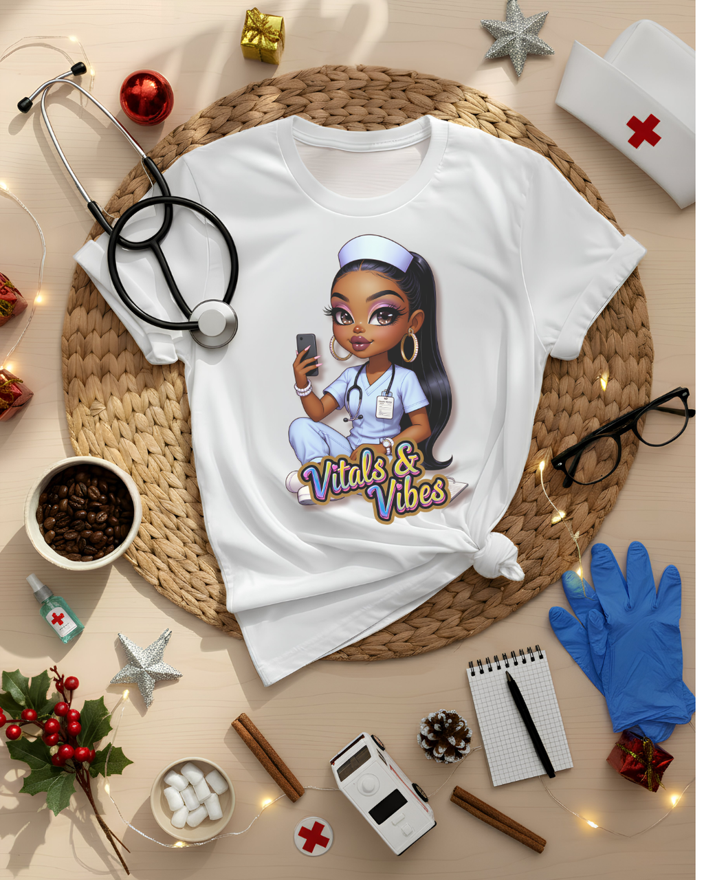 Vibes & Vitals Graphic T-Shirt