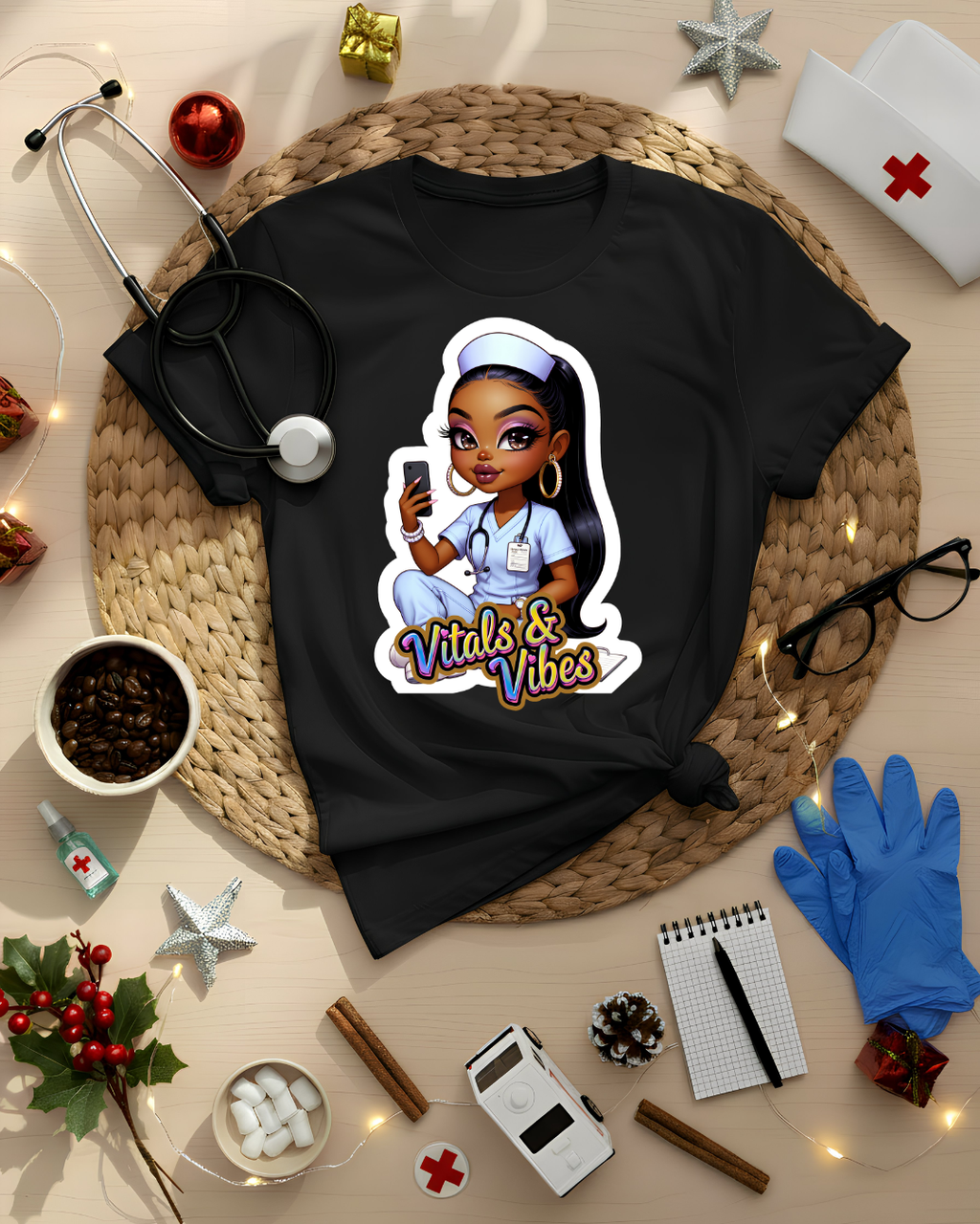 Vibes & Vitals Graphic T-Shirt
