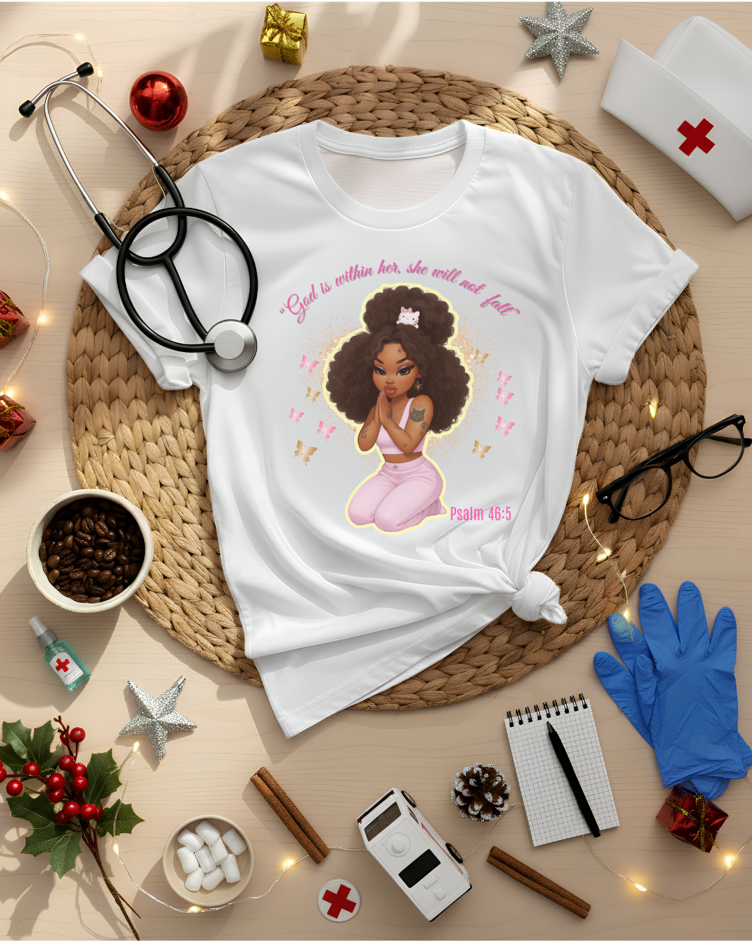 Psalm 46:5 Graphic T-Shirt Design