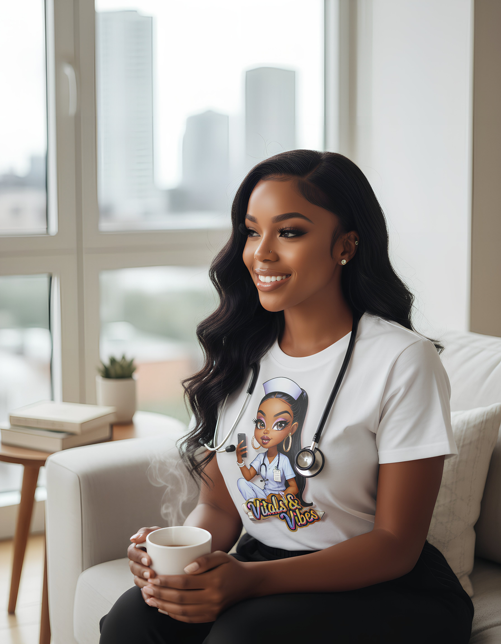 Vibes & Vitals Graphic T-Shirt