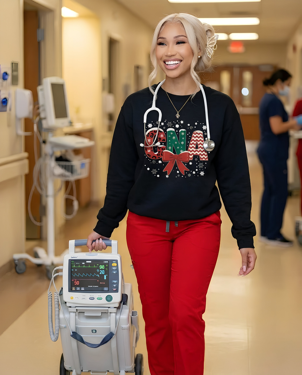 CNA Christmas Graphic Sweatshirt