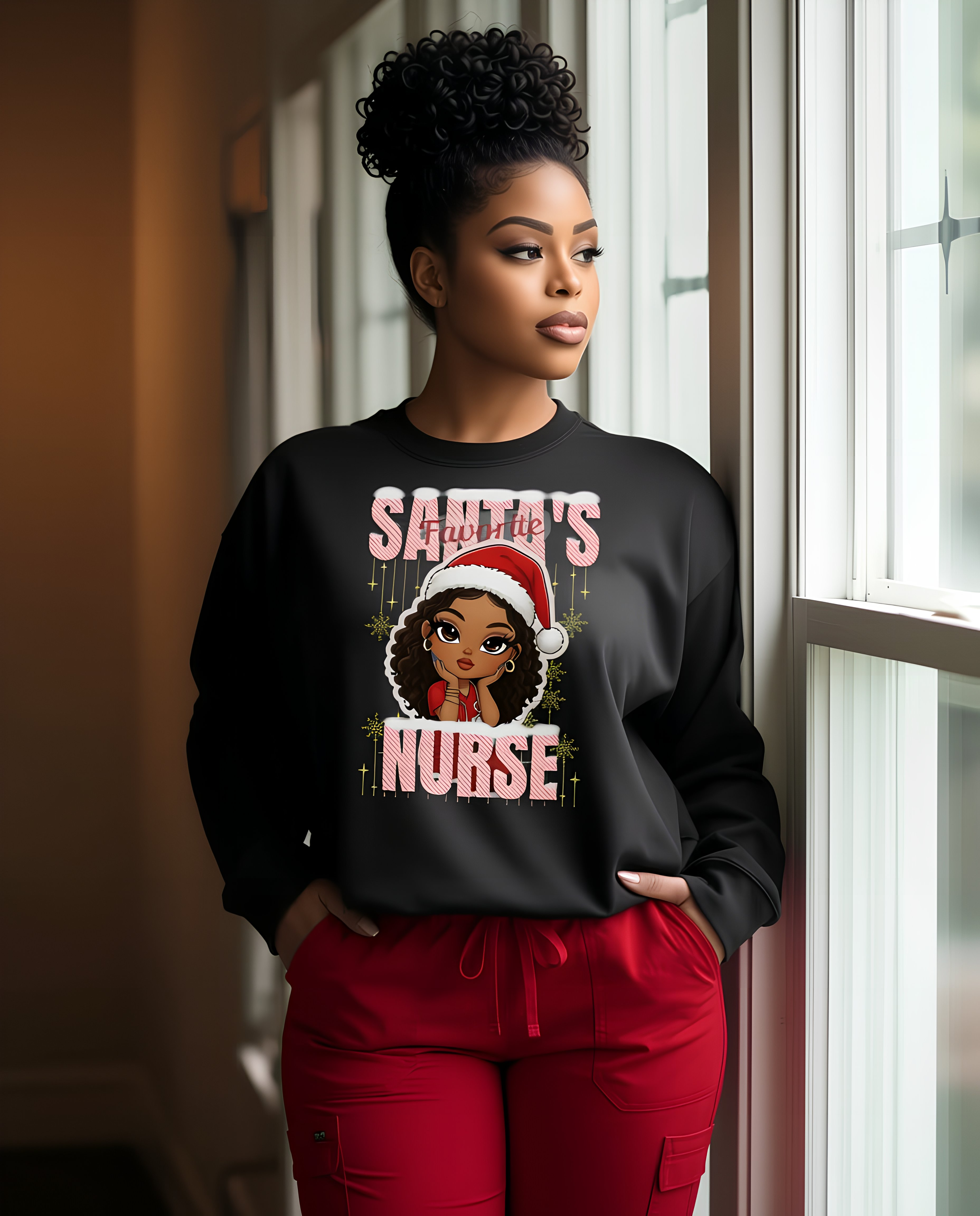 "Santa's Favorite Nurse" Sweatshirt